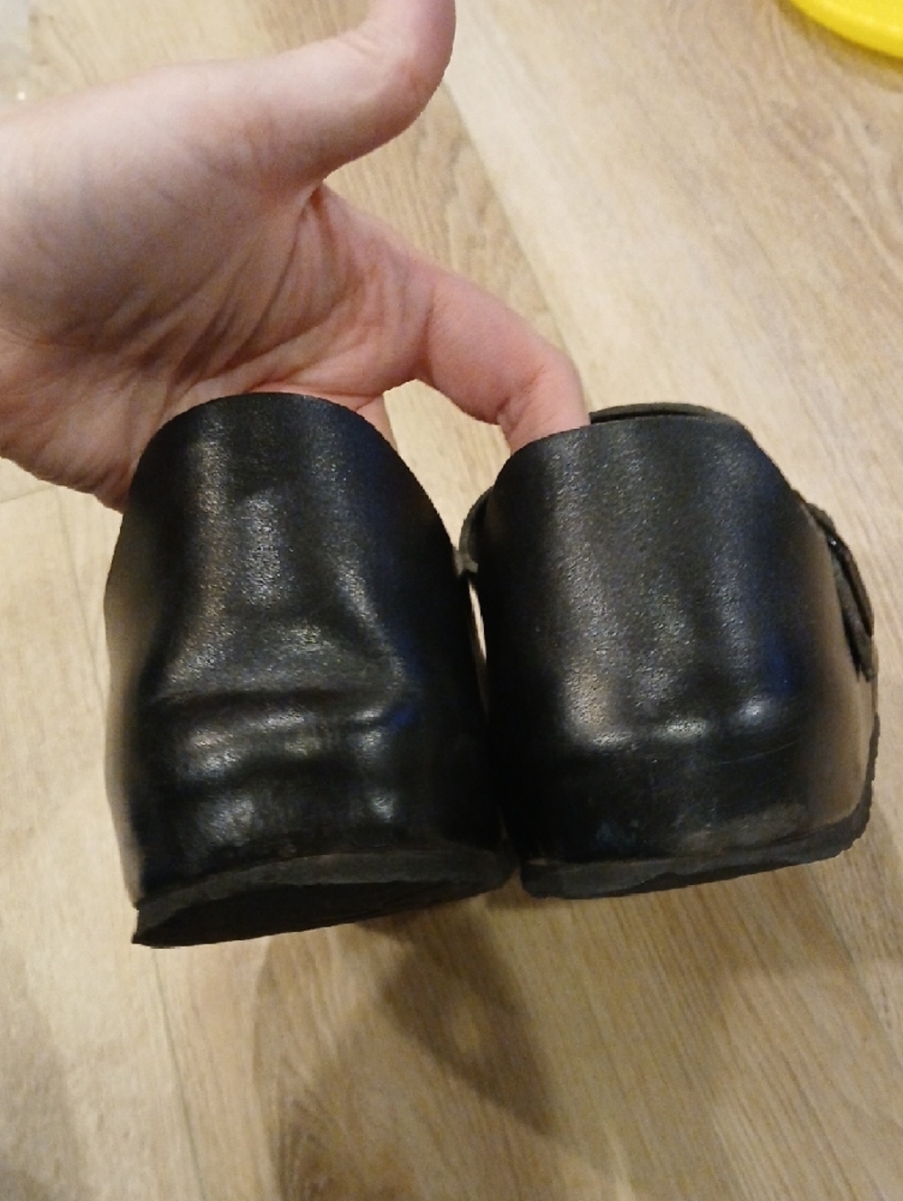 Birkenstock London Clogs  Black Leather Slip On Loafers 41 Men 8 Women 10 - Picture 5 of 9